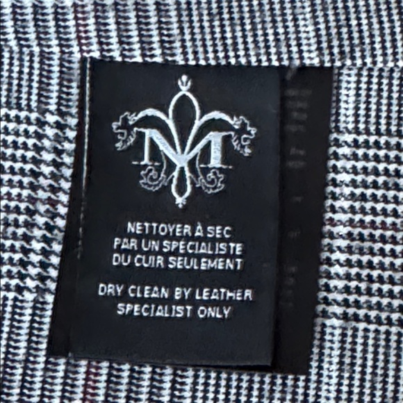 Mackage Women's Black Trim Leather Trench Coat - Picture 13 of 16